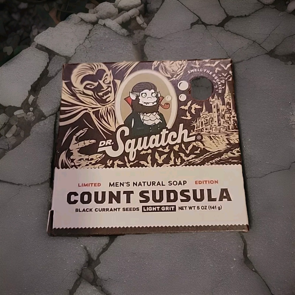 Dr. Squatch Bar Soap Count Sudsula Natural‎ with Light Grit LIMITED EDITION 5oz